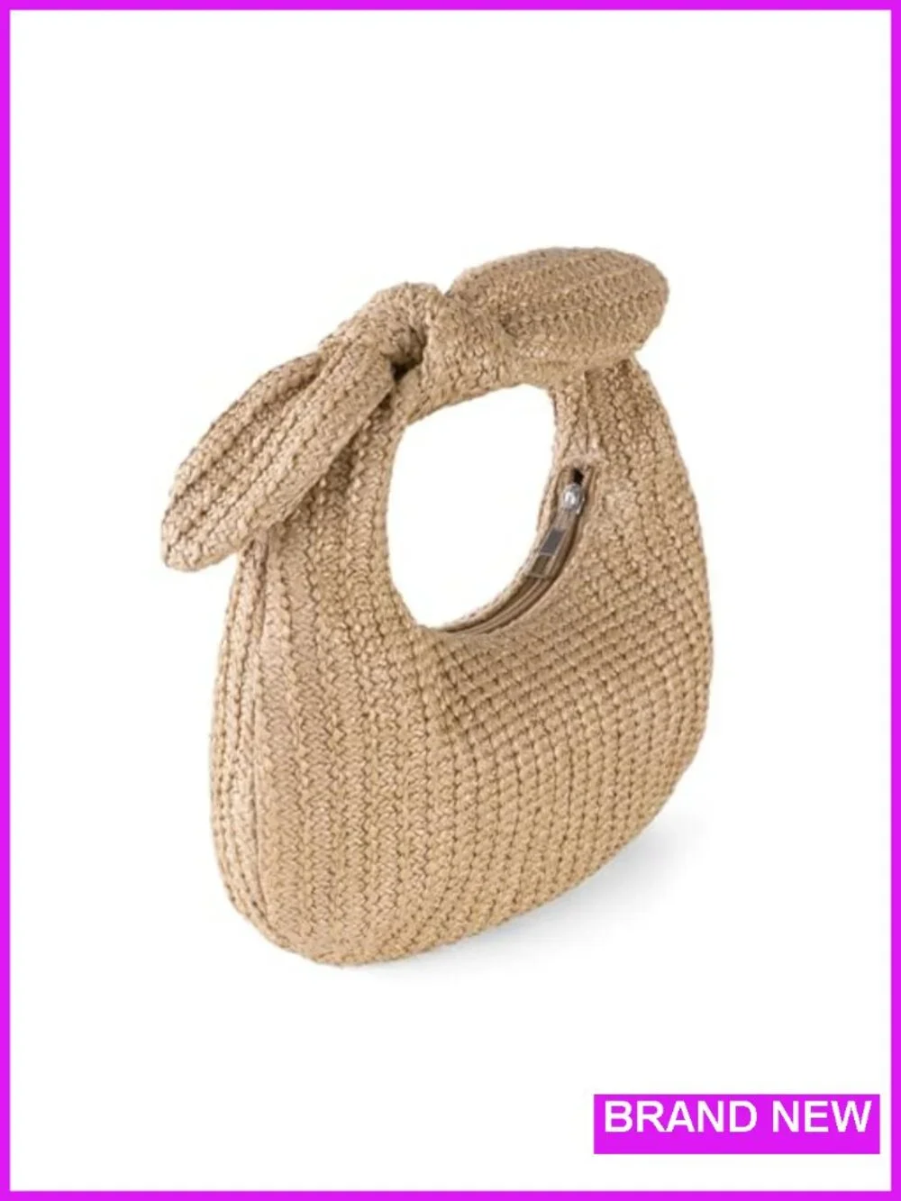 Woven Straw Clutch Purse Shoulder Crossbody Bag Summer Beach Vacation Handbag